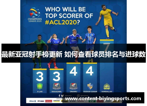最新亚冠射手榜更新 如何查看球员排名与进球数