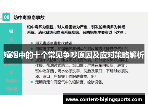 婚姻中的十个常见争吵原因及应对策略解析